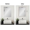 Amanti Art Mirror Makeover Bathroom Mirror Frame Border Kit- Fully Assembled Peel and Stick Frame - Mirror NOT Included - Trio  Trim - 4 of 4