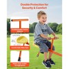 VEVOR Kids Seesaw, 100 lbs Load Capacity per Seat, Sit and Spin Teeter Totter, Swiveling 360 Degrees Rotating for Aged 3+, Orange&Blue&Yellow - 3 of 4