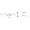 Progress Lighting Archives 2-Light Bath Vanity Fixture, Antique Nickel, Clear Glass Shades - 3 of 4
