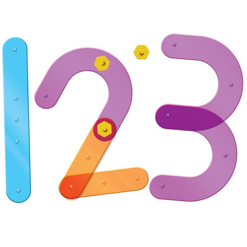 Learning Resources Number Construction - 50 Pieces, Ages 3+ Toddler Learning Toys, Numbers for Kids, 1 of 7