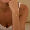 Gold Bracelets for Women 14K Gold Plated Beaded Bracelets Gold Stretch Bead Bracelet Handmade Ball Charm Bracelet - 2 of 4