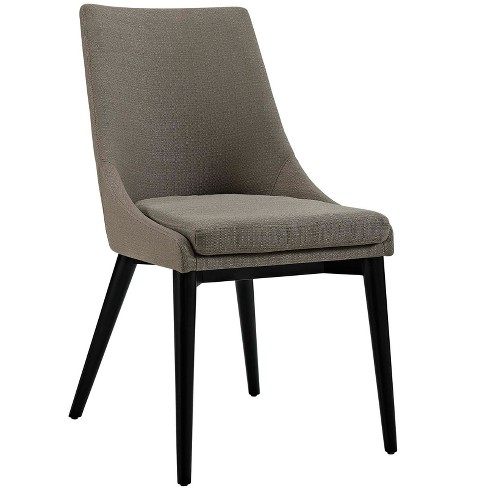 Modway Viscount Fabric Dining Chair Taupe Brown: Polyester Upholstery ...