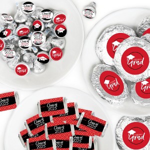 Big Dot of Happiness 2025 Red Graduation Party Candy Favor Sticker Kit - 304 Pieces - 1 of 4