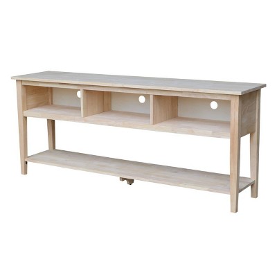 Concepts TV Stand for TVs up to 80" Unfinished - International Concepts