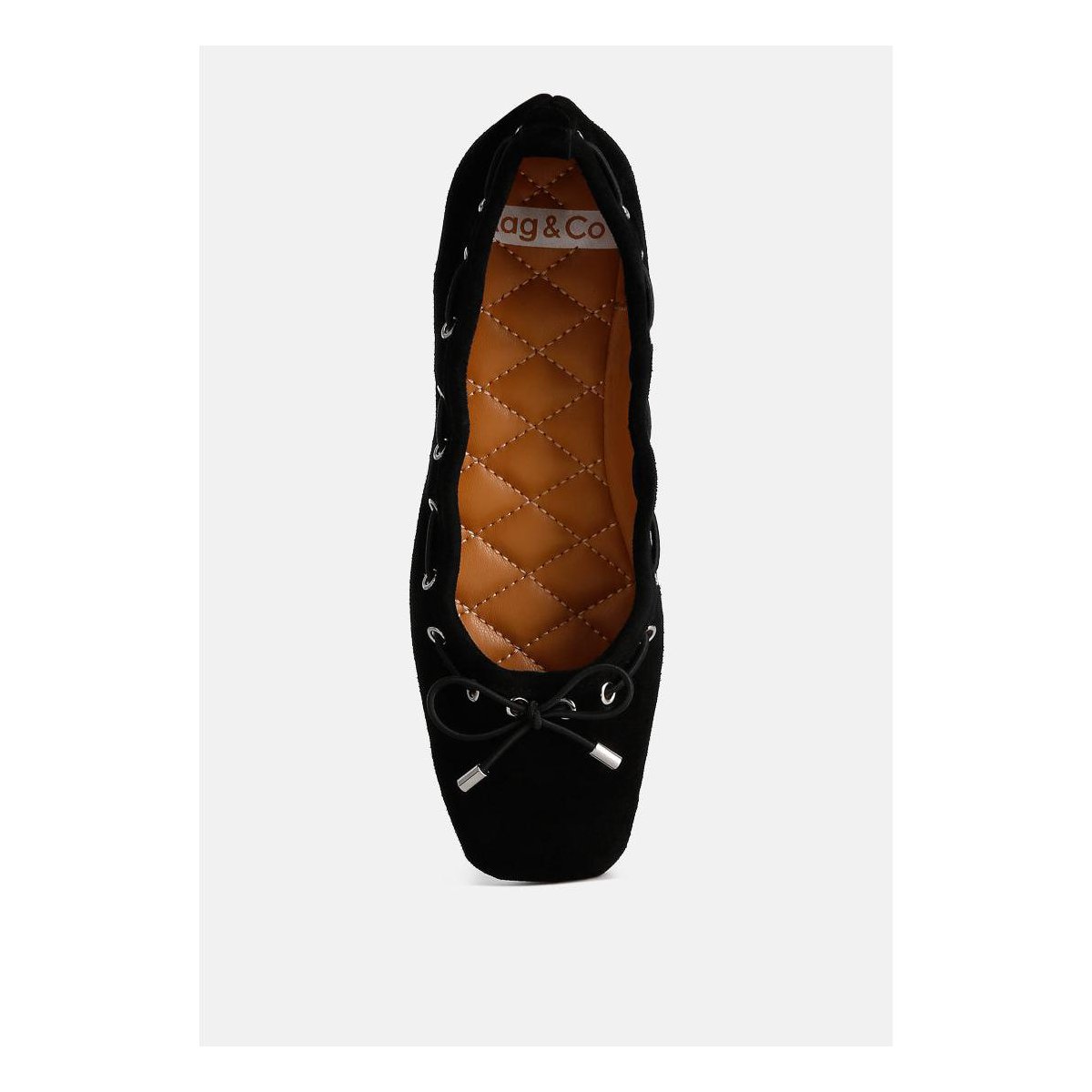 Обувь Rag & Co Womens Sparrow Micro Suede Bow Ballerinas 10 — фото 4
