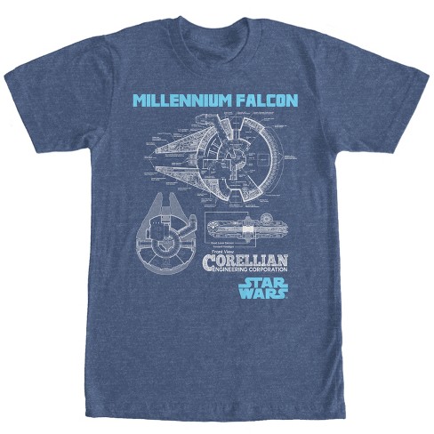 Men's Star Wars Corellian Schematic Print T-Shirt - image 1 of 3