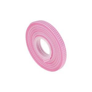 Unique Bargains Ribbon Checkered Woven Polyester 393.7"x0.39" 1 Pc - 1 of 4