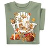 Collections Etc Fall Kittens on a Chair Short Sleeve Graphic T-Shirt - 3 of 4