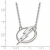 Black Bow Jewelry Sterling Silver Tampa Bay Lightning NHL Necklace 18 Inch - 2 of 4