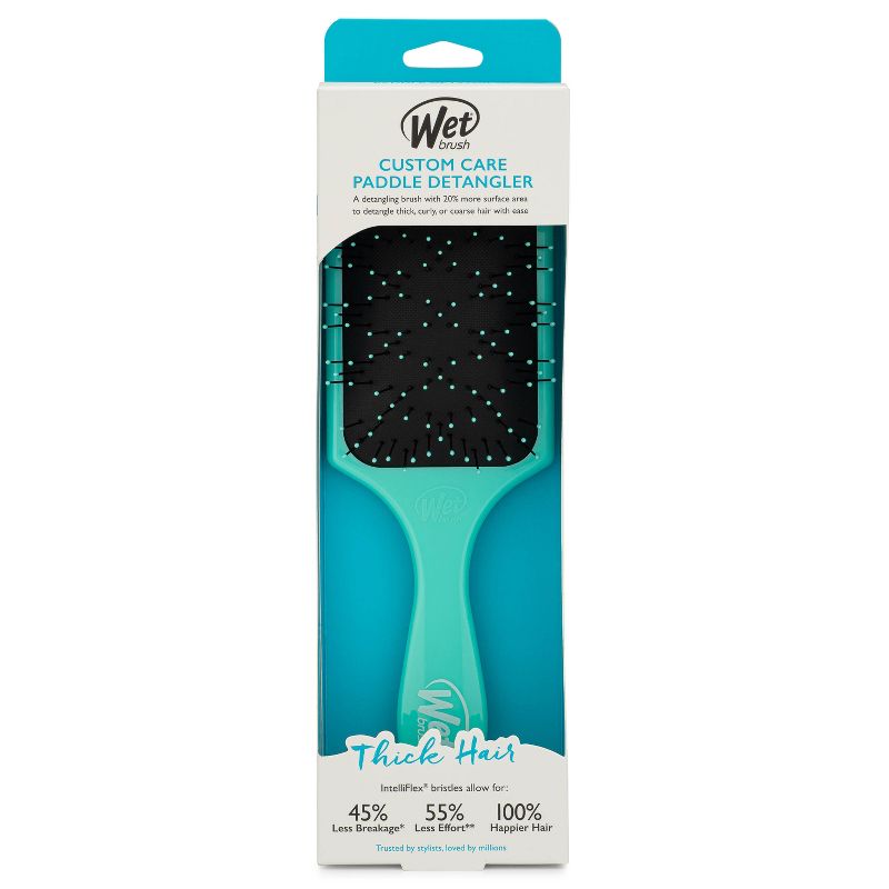 Wet Brush Thick Hair Brush Paddle Detangler - Aqua Blue, 4 of 7