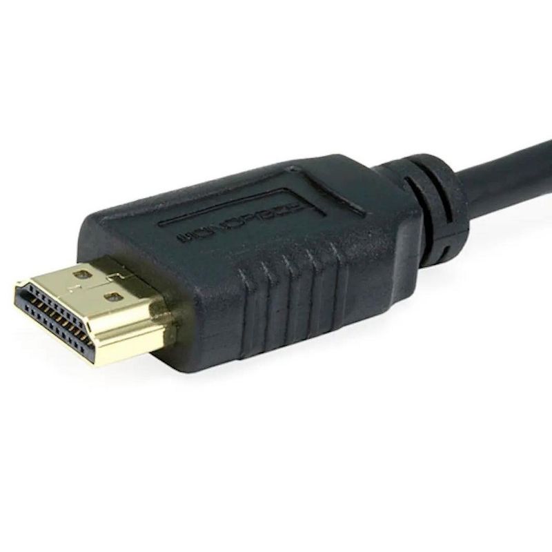 Monoprice Standard HDMI Cable - 6 Feet - Black | With HDMI Micro Connector, 1080i @ 60Hz, 4.95Gbps, 34AWG, 2 of 4