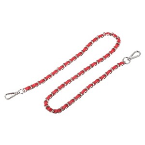 Unique Bargains Metal Corrosion-Resistant PU Leather Purse Flat Chain Straps - 1 of 3