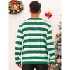Lars Amadeus Men's Crew Neck Long Sleeves Color Block Striped Pullover Sweatshirts - 3 of 4
