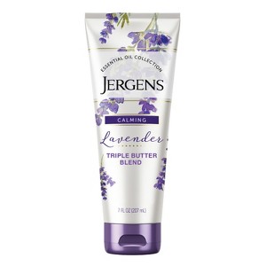 Jergens Lavender Triple Butter Blend Hand and Body Lotion, with Essential Oils, Calming, Nourish Skin - 7 fl oz - 1 of 4