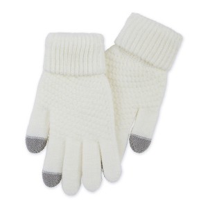 Hadley Wren Bailey Knit Gloves - Cream - 1 of 4