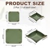 Unique Bargains Foldable Desk Organizing Key Coin Jewelry Storage Trays 2 Pcs - 2 of 4