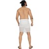 LA LEELA Men's Sarong Casual Pareo Summer Wrap One Size Pearl Solid - 4 of 4