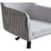 NicBex Adjustable Height Armless Home Office Chair with Metal Legs for Work,Study,Living Room,Bedroom,Gray - 4 of 4