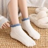 Anna-Kaci 3 Pairs Plush Anti-Slip Fuzzy Ankle Socks with Soft Cuff Trim - 4 of 4