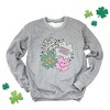 Simply Sage Market Women's Graphic Sweatshirt Stay Gold Lucky Shamrocks St. Patrick's Day - image 3 of 3