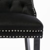 INFURNIC Counter and Bar Stools Velvet Upholstered Barstools with Tufted Back and Nailhead Trim for Home, Black, 24.4"*19.7"*41.3" - 2 of 4