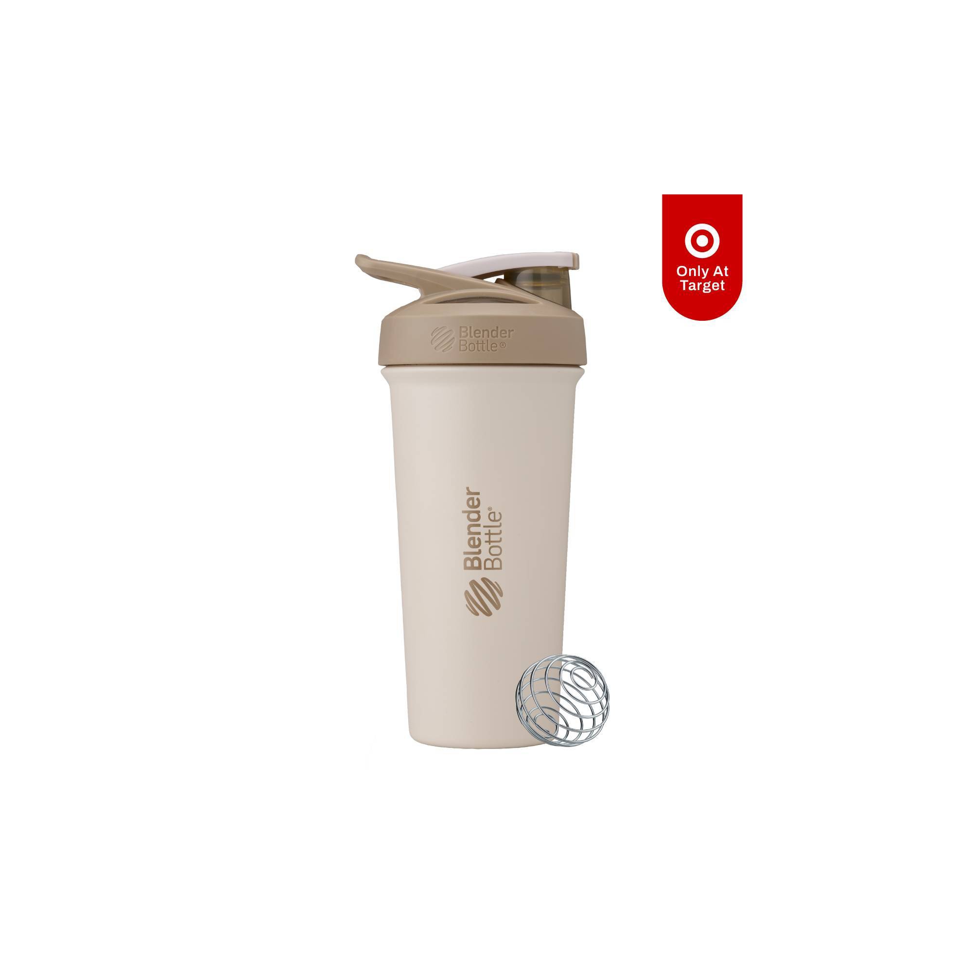 BlenderBottle 25oz Strada Sleek Stainless Steel Tumbler - Cream