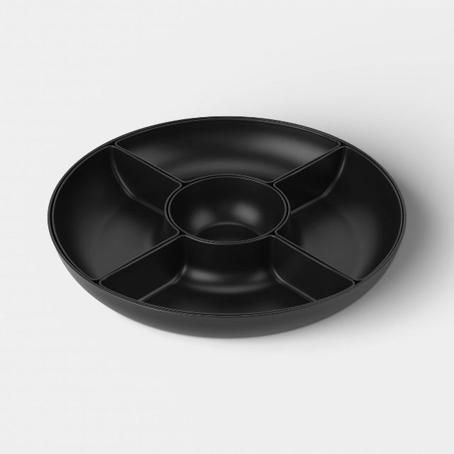 6pc Recycled Poly Pro Serving Tray Black - Room Essentials™ : Target