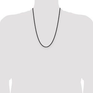Chisel Stainless Steel Polished Black IP-plated 3mm 24" Rolo Chain Necklace - 1 of 4