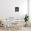 Stupell Industries Regal Peacock On Chair Falling Palm Fronds Black Framed Giclee Art - 2 of 4