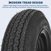 2-Pack Trailer Tire on Rim 4.80-8 480-8 4.80x8 Trailer Tires and 4 Lug on 4 in PCD 8 in Wheels 6PR Black - 4 of 4