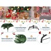 Artificial Christmas Tree, Realistic Spruce Hinged Tree with Metal Branches & Foldable Stand for Home Office, Green - 4 of 4