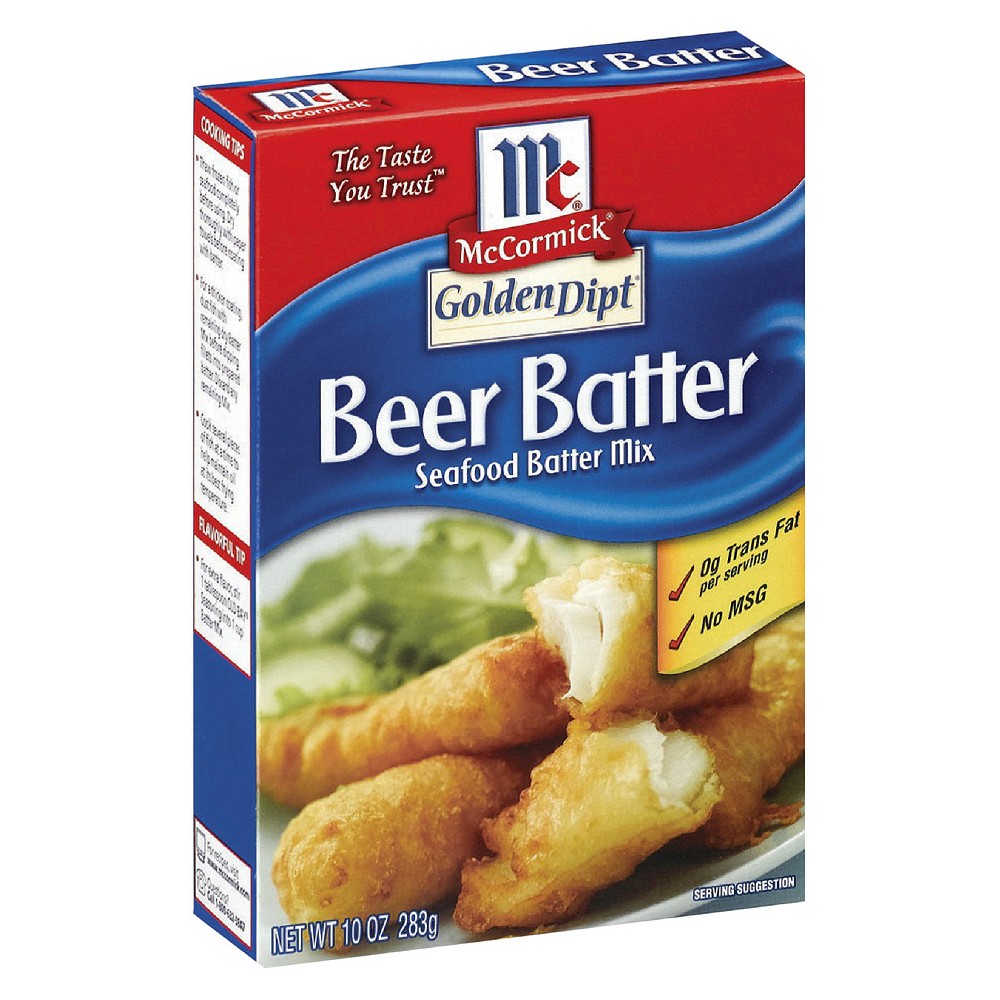 UPC 041234715117 product image for McCormick Beer Batter Seafood Mix 10 oz | upcitemdb.com