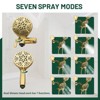 Cobbe Shower Shower System with 7 Settings ABS Dual Shower Head and Bathtub Spout Shower Kit, Single Handle Wall Mounted Brushed Gold Shower Set - 3 of 4