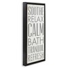 Stupell Industries Soothe Calm Relax Bath Bathroom, 11" x 25" - 3 of 4