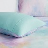 GlasFlength Bedding Sets Full Queen Watercolor Tie Dye Printed Comforter Set With Throw Pillow Soft Dreamy Ethereal, Multicolored, 21.65"*18.5"*9.45" - 3 of 4