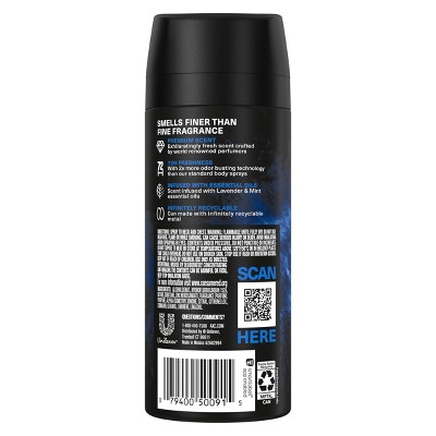 Axe Blue Lavender 72-Hour Aluminum-Free Premium Body Spray - Mint + Amber - 4oz_1