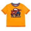 Disney Cars UPF 50+ Pullover Rash Guard and Swim Trunks Outfit Set Toddler Sizes (2T - 7-8) - 4 of 4