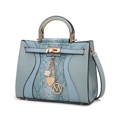 MKF Collection Cassia Snake embossed Vegan Leather Women’s Satchel Bag by Mia K
