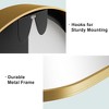 Spassway 24"H x 31"W Arched Versatile Decorative Aluminum Alloy Mirror Art Designs for Living Room Bedroom Entryway Office Home Black/Gold Available - 4 of 4