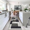 Acekool Washable Runner Rug 2x6: Non-Slip Low Pile Geometric Rug for Hallway, Kitchen, Laundry – Ash Gray, Machine Safe - 2 of 4