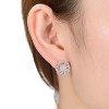 Guili Pinwheel Sterling Silver with Multi-Colored or Colored Cubic Zirconia Pinwheel Stud Earrings for a Fun, Playful, and Elegant Sparkling Appeal - 2 of 3