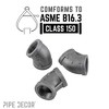 Pipe Decor 1 in. Black 45 Degree Elbow - 4 of 4