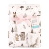 Hudson Baby Infant Girl Plush Blanket with Faux Shearling Back, Winter Forest, One Size - 2 of 2