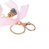 Unique Bargains Christmas Keychain with Double Ring and Lobster Clasp Plush Mesh Metal PVC 1 Pc - 3 of 4