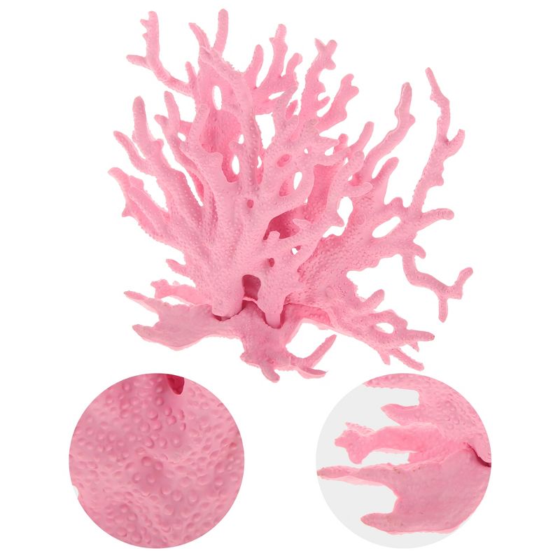 Unique Bargains Coral Reef Decor Mini Faux Coral Decor for Aquarium Decorations 6.3"x5.31", 3 of 7