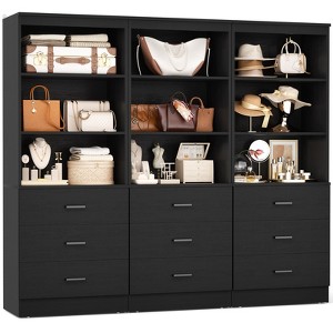 Besiost 24-In Closet Organizer System with Wooden Drawers - 1 of 3