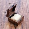 Walnut Wood Box for Crafts, Jewelry Box and watch box Wooden Keepsake Box Gift - 4 of 4