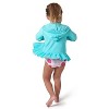 Gerber Baby and Toddler Girls' Swim Zipper Hoodie Terry Coverup - Aqua - 3T - 4 of 4