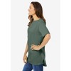 Woman Within Plus Size Perfect Short-Sleeve Boatneck Tunic - 4 of 4