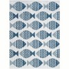 Unique Loom Outdoor Coastal Pesci Fishes Woven Area Rug - 2 of 4